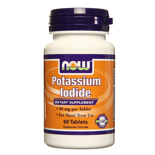 Now Foods 30 mg Potassium Iodide 60count Tablets 13502811