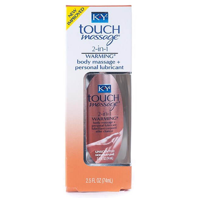 KY Touch 2.5oz 2in1 Warming Body Massage and Lubricants (Pack of 4