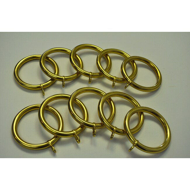 Solid Brass 1 inch Drapery Rings (Pack of 10)  