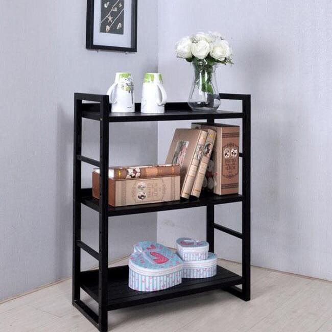 Black Wood 3tier Bookcase 13527464 Shopping Great