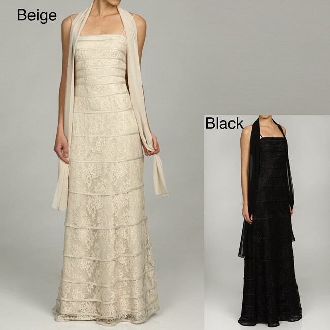 overlay evening gowns