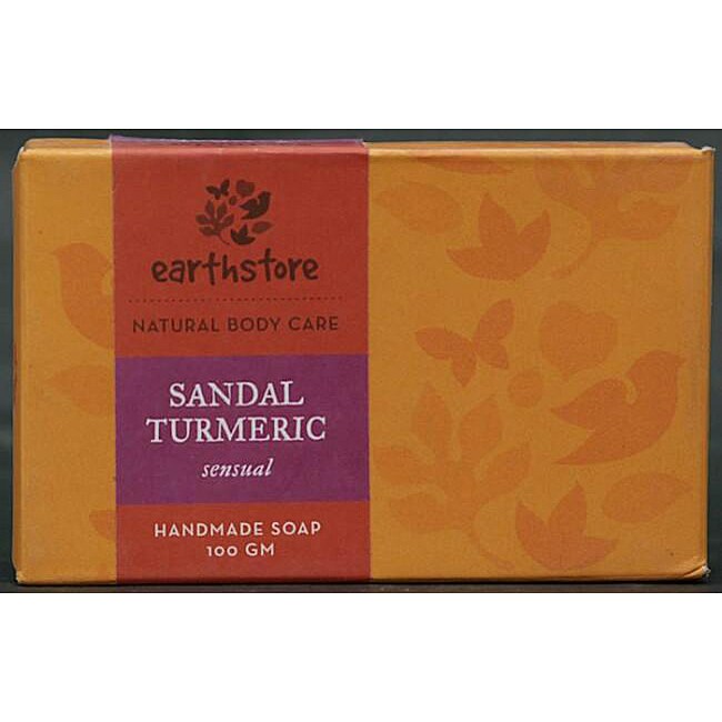   of 2 Handmade Sandal Tumeric Sensual Soap Bars (India)  