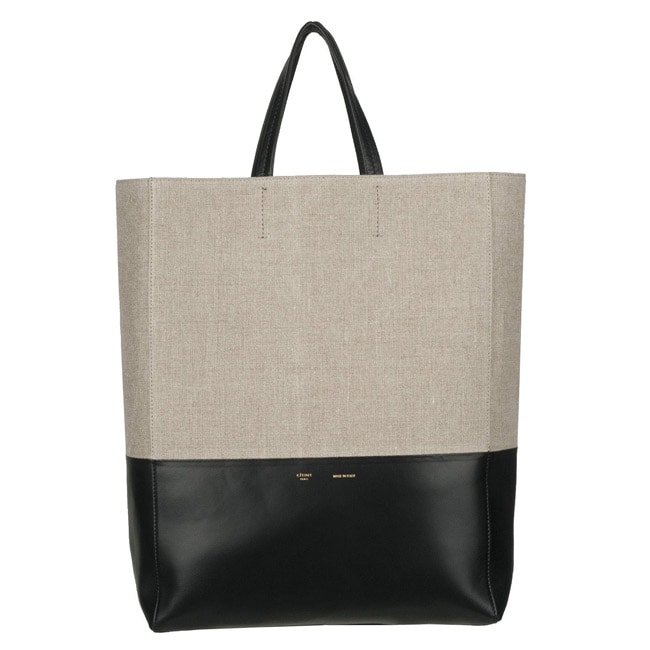 Celine Canvas and Leather Tote Bag - 13637686 - Overstock.com ...  