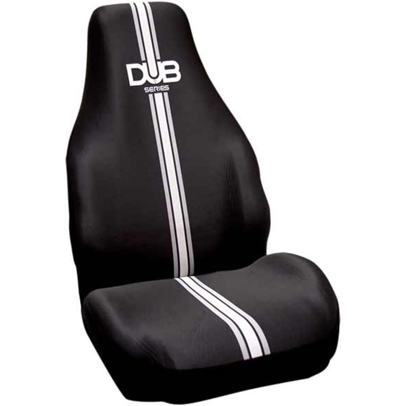 Integrated Solid Black Bucket Seat Covers (Set of 2)  