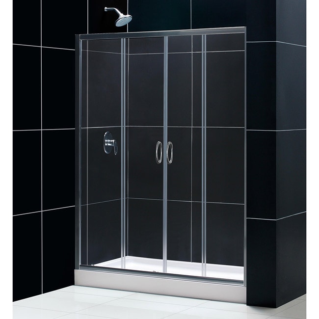 DreamLine Visions 60x72 inch Clear Glass Shower Door and  Base