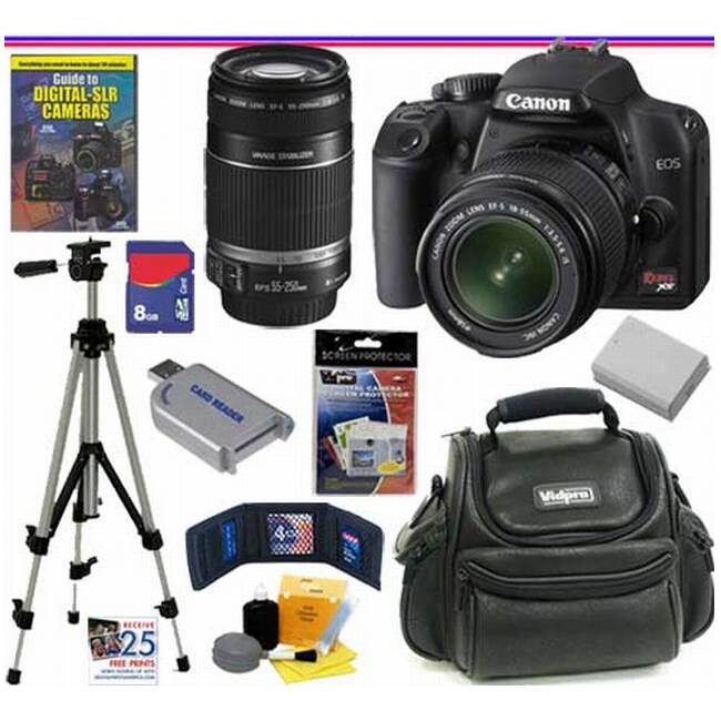 Canon EOS Rebel XS 10.1MP Digital SLR Camera, 8GB Kit Overstock