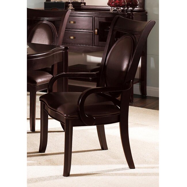 Somerton Signature Bi cast Brown Arm Chairs (Set of 2) See Price in