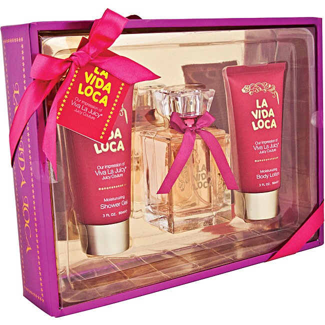   La Vida Loca Womens Eau De Parfum Deluxe Gift Set  