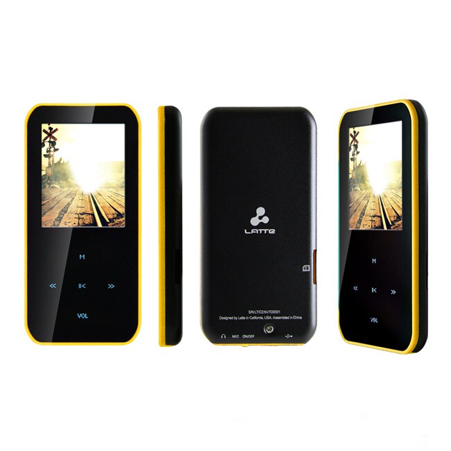 Latte iPearl S Yellow 4GB 1.8-inch LCD MP4 Player 