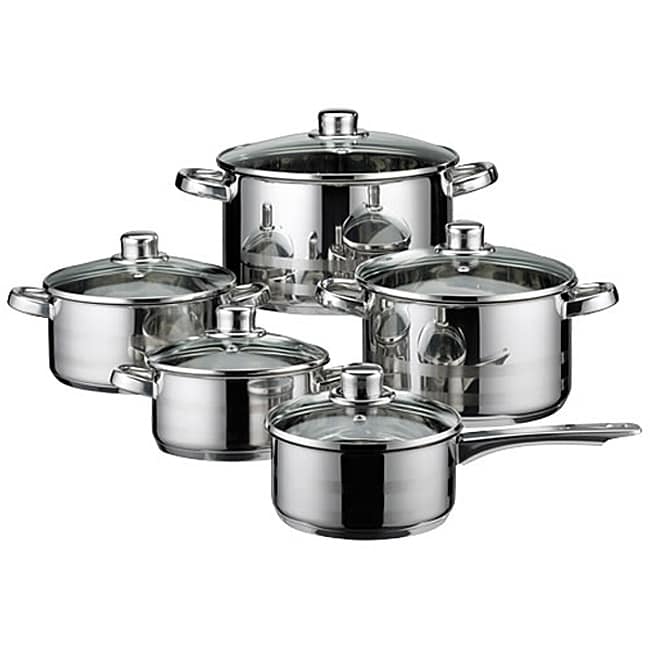 Elo Skyline 10 piece 18/8 Stainless Steel Induction Ready Cookware Set