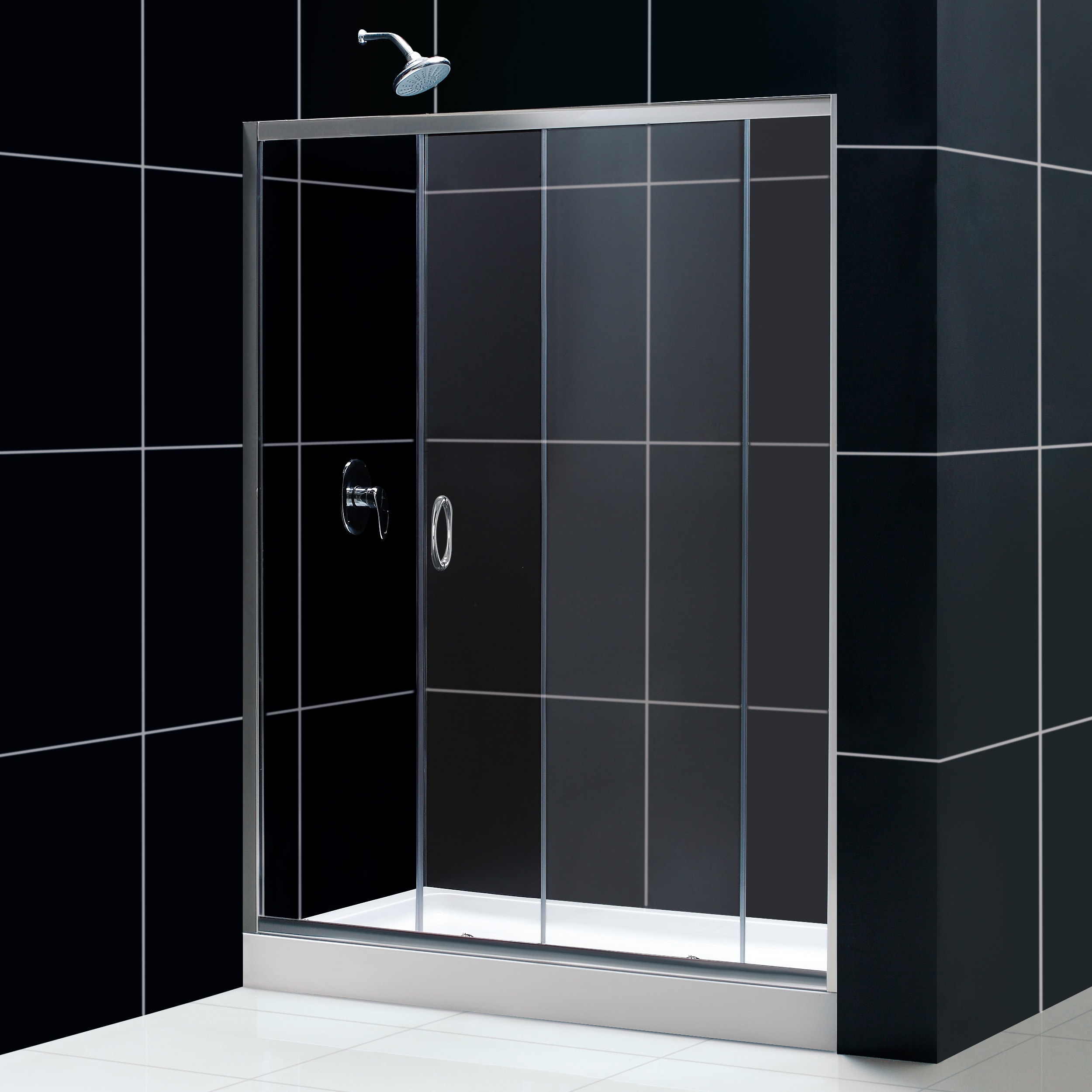 DreamLine Infinity Shower Door and Amazon Shower Base 13798845