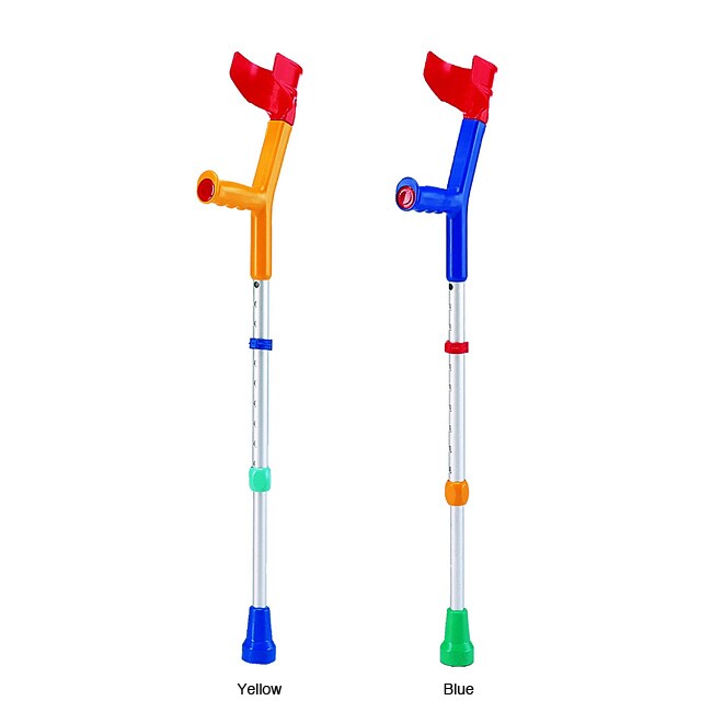 Fun Kids Colorful Ergonomic Handle Children's Cuff Crutches 13823047