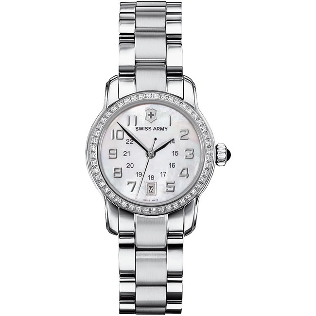 Swiss Army Women's 'Vivante' Pearl Dial Diamond Watch 13863273