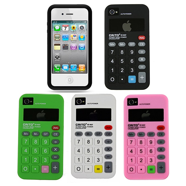 Premium Apple iPhone 4 Calculator Silicone Case  