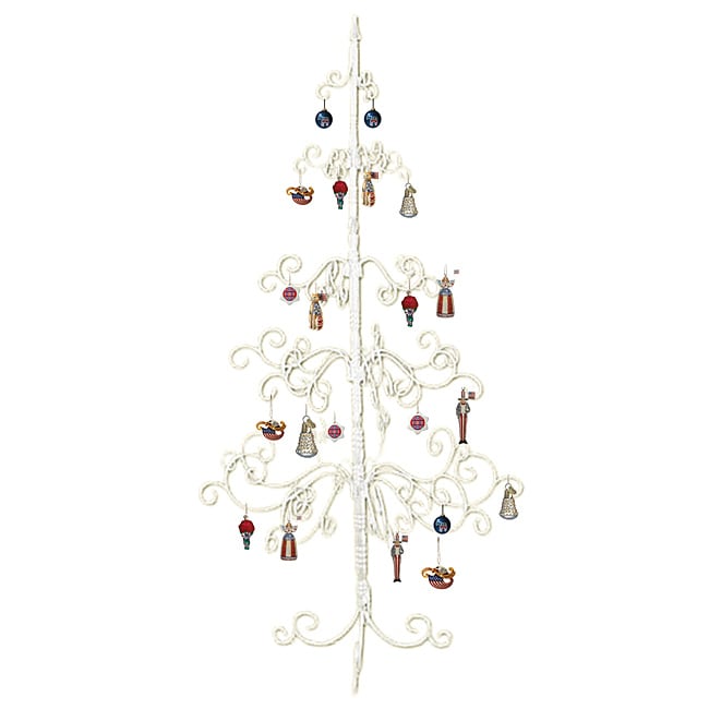 White Wrought Iron Christmas Tree  