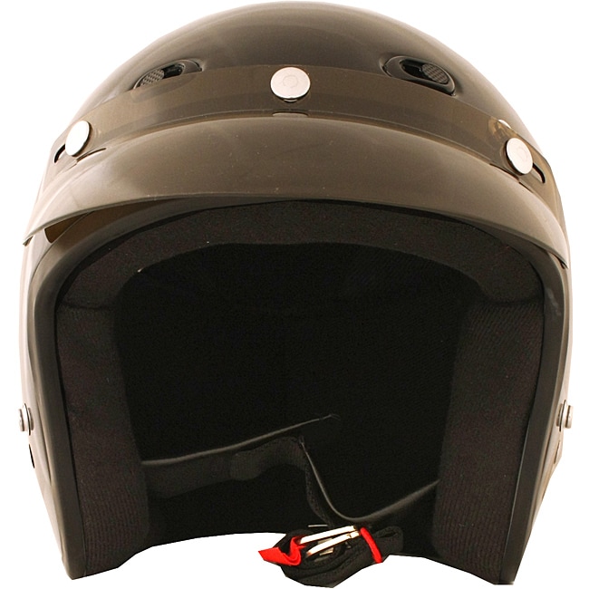 Fuel Helmets Black Open Face Motorcycle Helmet 13947799 Overstock