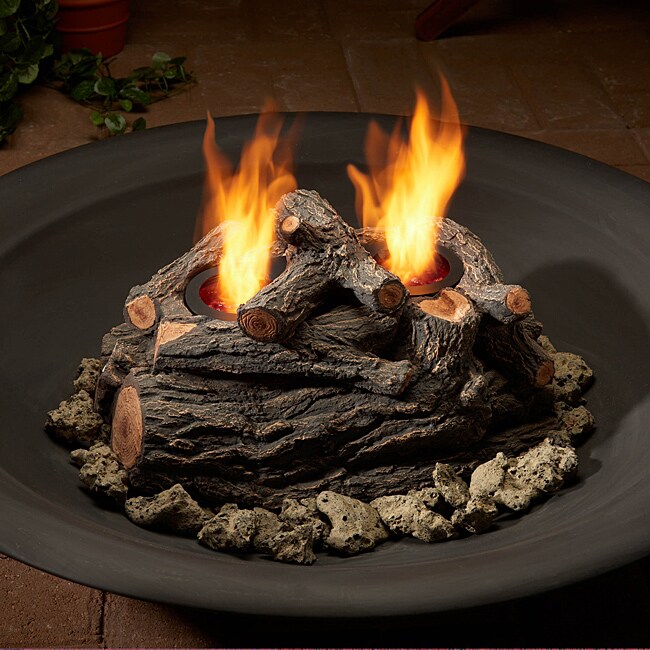 Real Flame Junior Gel burning Outdoor Log Set  