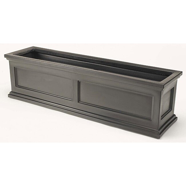 Novelty Madison Flower Box Black 44"