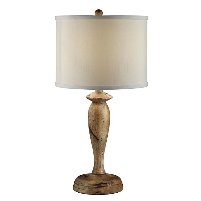 Natural Wood Turned Accent Lamp 14074833 Shopping