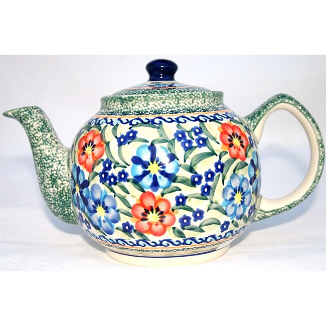 Porcelain Blue and White Floral Tea Set (China)  