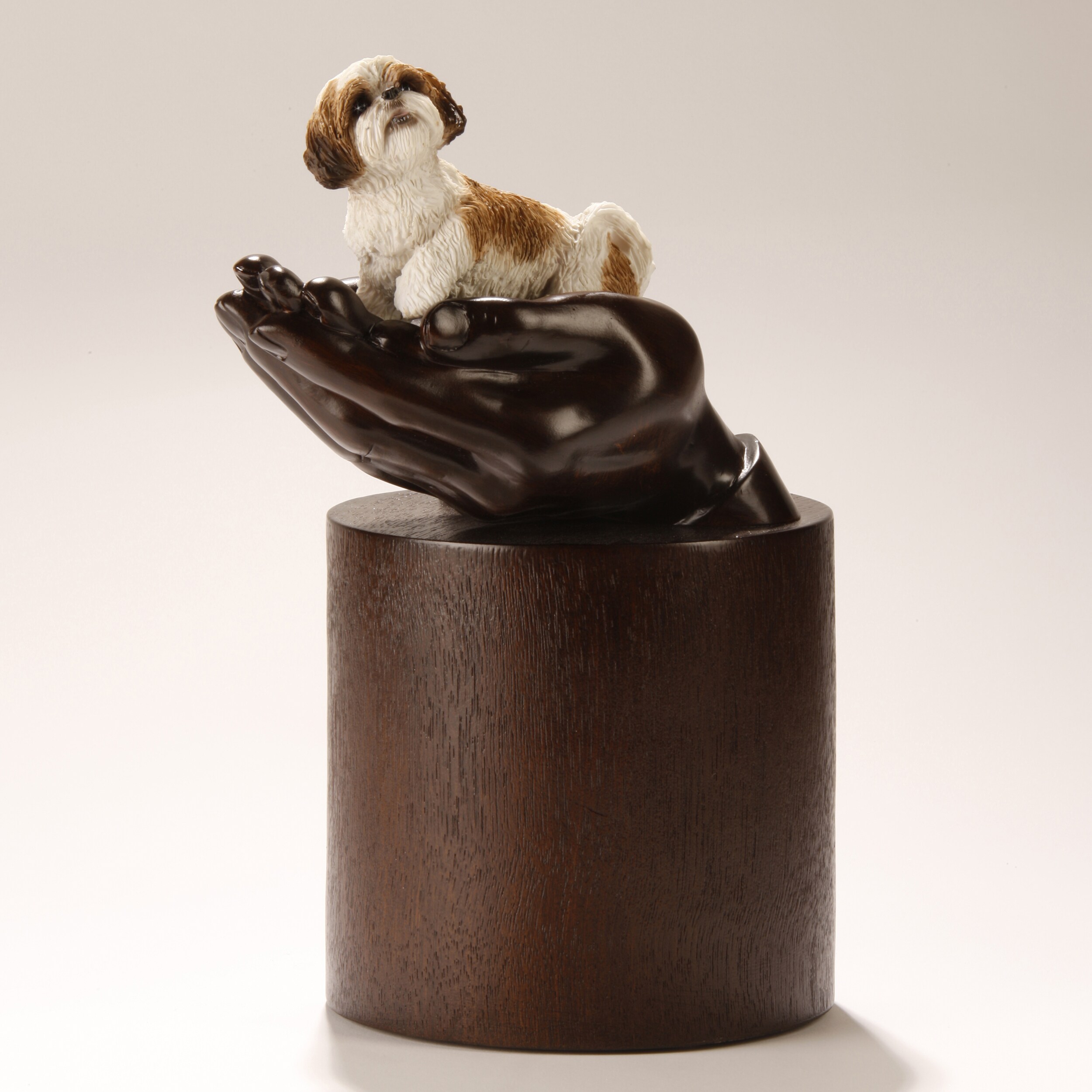 shih tzu urn legacy gold white shih tzu pet urn 14106576 overstock shopping the shih tzu urn legacy gold white shih tzu pet urn 14106576 overstock shopping the