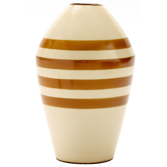 Chulucanas Tan Lines Ceramic Vase (Peru) Today $37.99