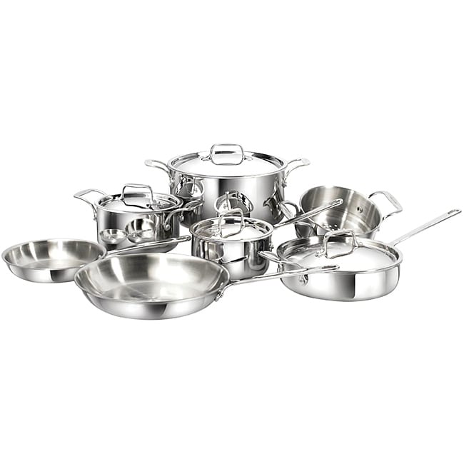   Refined 11 piece Stainless Steel Cookware Set  