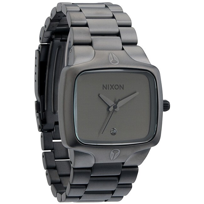 Nixon Men's 'Player' Matte Black and Gunmetal Watch
