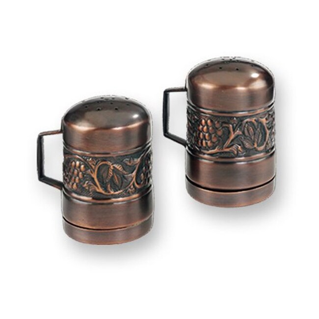 Old Dutch Heritage Antique Embossed Salt and Pepper Set