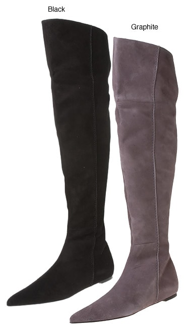 Kenneth Cole Christine Womens Knee High Suede Boot  