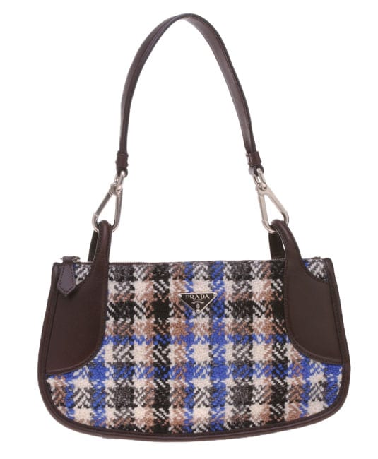 Prada Tweed Handbag - 149056 - Overstock.com Shopping - Big ...  
