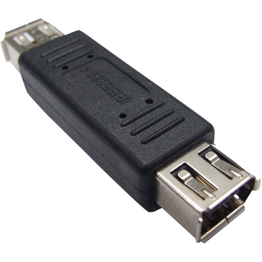 QVS FireWire/i.Link 6Pin to 6Pin Black Cable