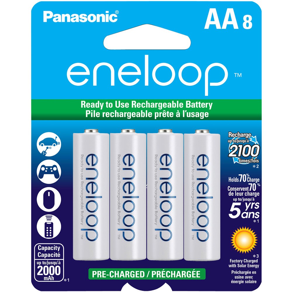 Panasonic eneloop Batteries (AA 8 Pk)