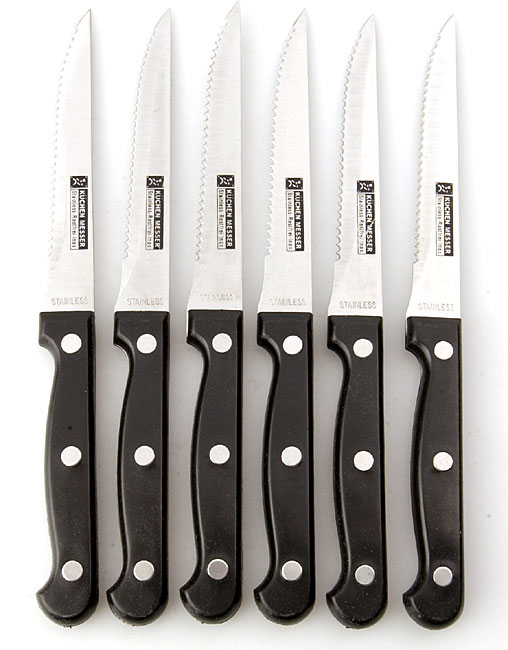 Gourmet Traditions 6piece German Steak Knife Set Overstock™ Shopping Great Deals on Gourmet