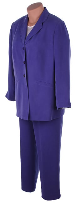 Travis Ayers Plus Size Royal Purple Silk Pant Suit Overstock™ Shopping Top Rated Travis 5753