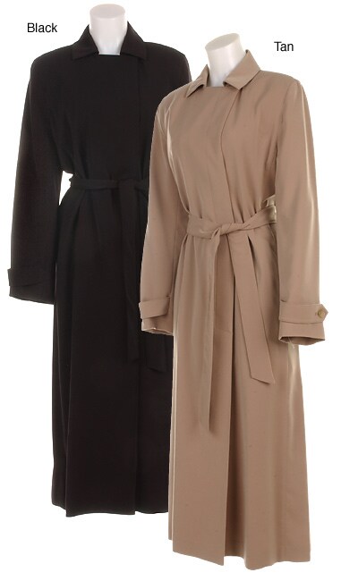 anne klein wool trench coat