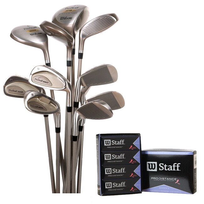 Wilson Pro Staff Women's Distance 11piece LH Golf Club Set 422790
