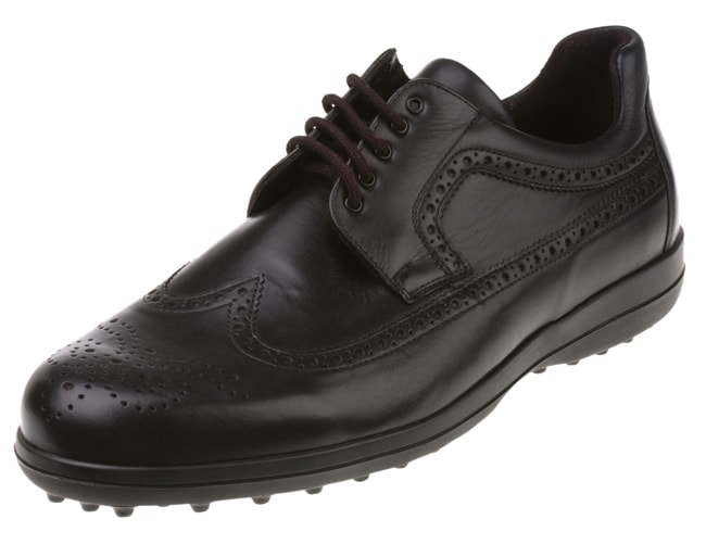 New Black wingtip golf shoes Trend 2022