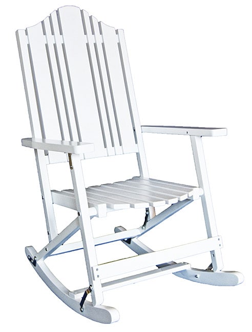 Carolina Folding White Rocking Chair  