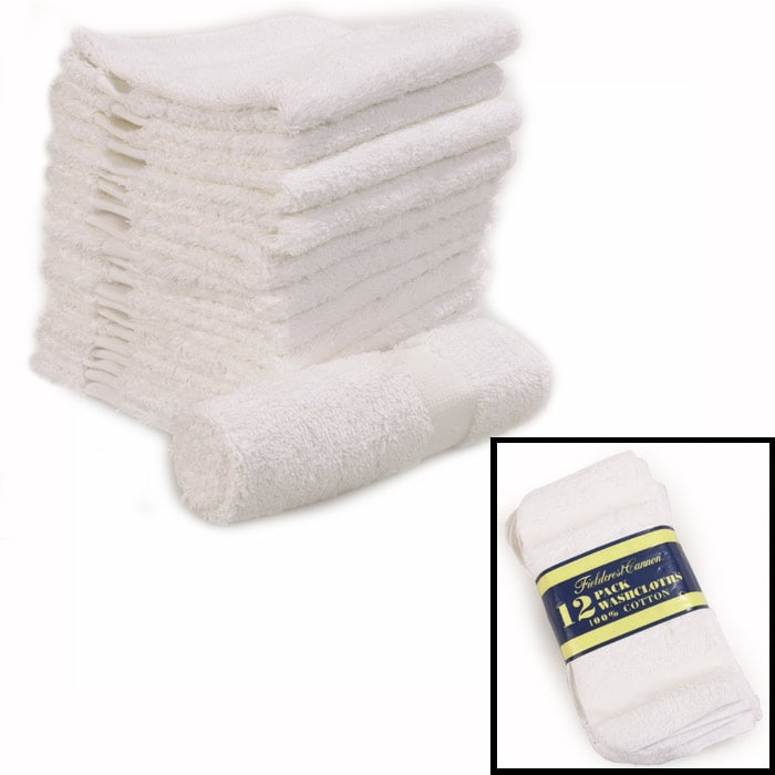 Fieldcrest Cannon 12pk Washcloth Set (Case of 36) 921934 Overstock