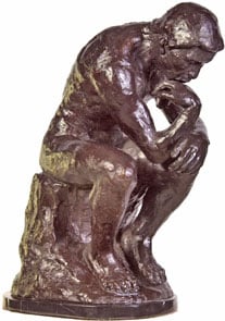 Rodin The Thinker Bronze Statue  