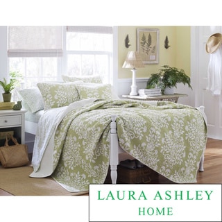 Laura Ashley Rowland Sage 3-piece Quilt Set