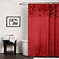 Lush Decor Lillian Red Shower Curtain