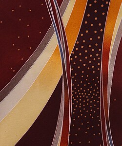 Steven Land Printed Moon Tie and Hanky Set