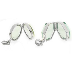 Sterling Silver and Glass Picture Locket (Mexico)