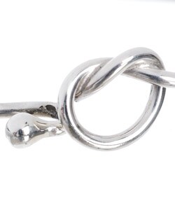 Sterling Silver Love Knot Bangle