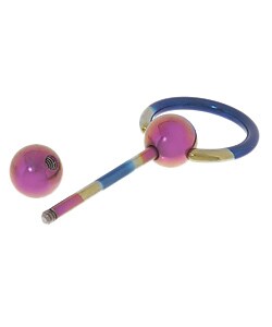 Titanium Barbell with Hoop