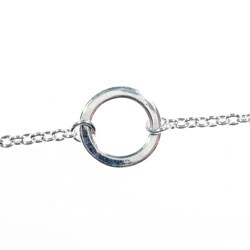 Sterling Silver Circles Anklet