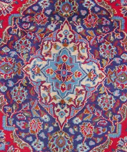 Iranian Kashan Hand-knotted Red Rug (9'6 x 12'10)