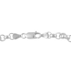 Sterling Silver Italian Rolo Link Bracelet